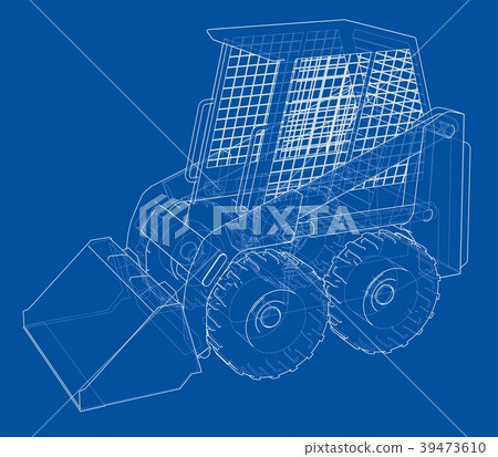 Mini loader. 3d illustration 39473610