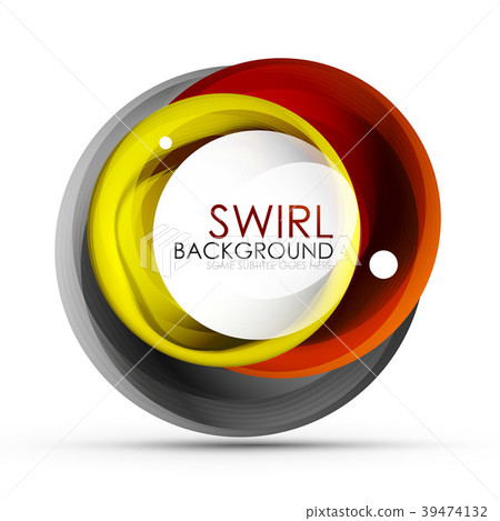 Spiral swirl flowing lines 3d vector abstract Spiral swirl flowing lines 3d vector abstract 39474132