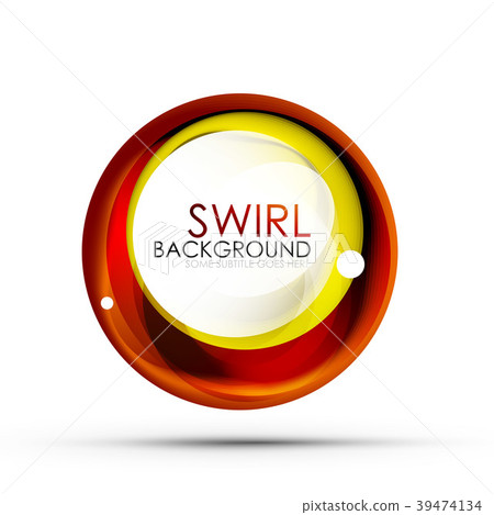 Spiral swirl flowing lines 3d vector abstract 39474134