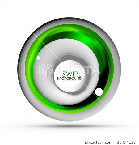 Spiral swirl flowing lines 3d vector abstract Spiral swirl flowing lines 3d vector abstract 39474136