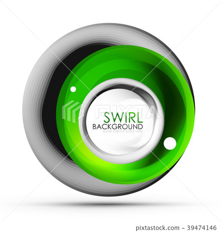 Spiral swirl flowing lines 3d vector abstract Spiral swirl flowing lines 3d vector abstract 39474146