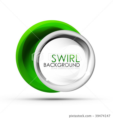 Spiral swirl flowing lines 3d vector abstract Spiral swirl flowing lines 3d vector abstract 39474147