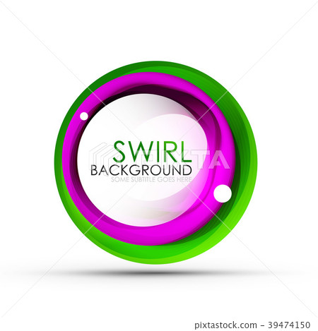 Spiral swirl flowing lines 3d vector abstract Spiral swirl flowing lines 3d vector abstract 39474150
