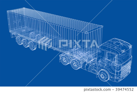 Logistic by Container truck Logistic by Container truck 39474552