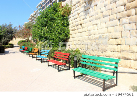 Colorful bench Colorful bench 39474561