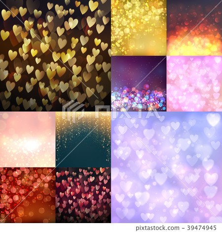 Creative bokeh vector abstract trendy texture 39474945