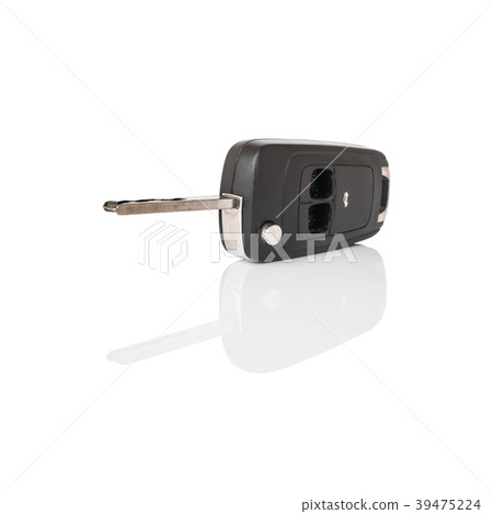 Broken key car on white background. 39475224