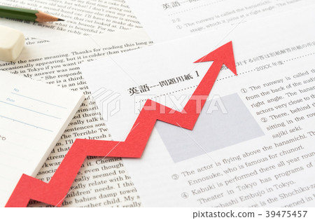 Studying english arrow education rise upward 39475457