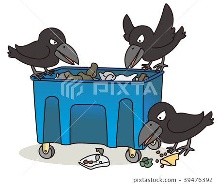 Garbage damage of crows, overseas version 39476392