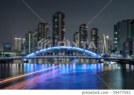 城市風景Nagayo Bridge和公寓團體的亮點 39477081