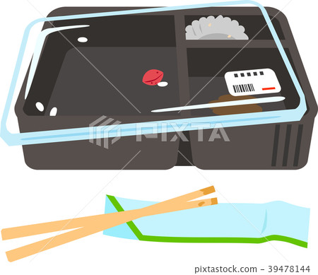 吃完午餐後的空容器 吃完午餐後的空容器 39478144