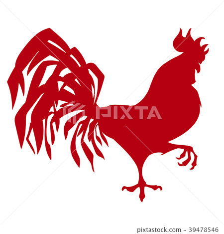 Red rooster vector - Stock Illustration [39478546] - PIXTA