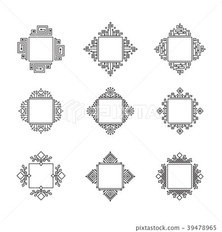 Vector monogram set 39478965