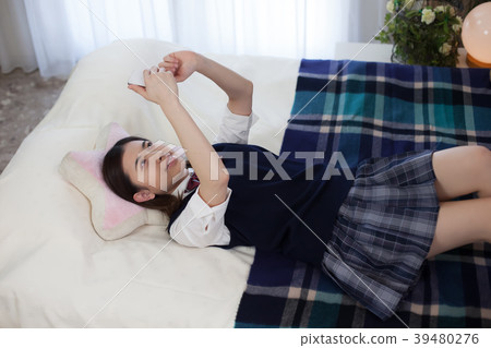  Uniform high school student bedroom morning 39480276