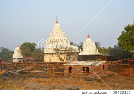 Ganesh temple at Kolaba fort near Alibaug beach Ganesh temple at Kolaba fort near Alibaug beach 39480335