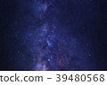 Starry night sky and milky way galaxy with stars  39480568