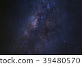 Starry night sky and milky way galaxy with stars  39480570