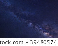 Starry night sky and milky way galaxy with stars  39480574