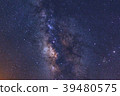 Starry night sky and milky way galaxy with stars 39480575