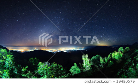 Starry night sky at Monson viewpoint Doi AngKhang Starry night sky at Monson viewpoint Doi AngKhang 39480579