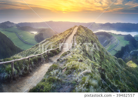 Sao Miguel Island and lake Ponta Delgada, Azores Sao Miguel Island and lake Ponta Delgada, Azores 39482557