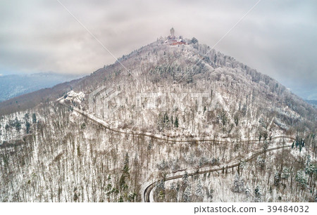 Winter view of the Chateau du Haut-Koenigsbourg in Winter view of the Chateau du Haut-Koenigsbourg in 39484032