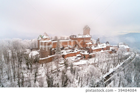 Winter view of the Chateau du Haut-Koenigsbourg in Winter view of the Chateau du Haut-Koenigsbourg in 39484084