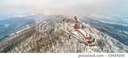 Winter panorama of the Chateau du Haut 39484095
