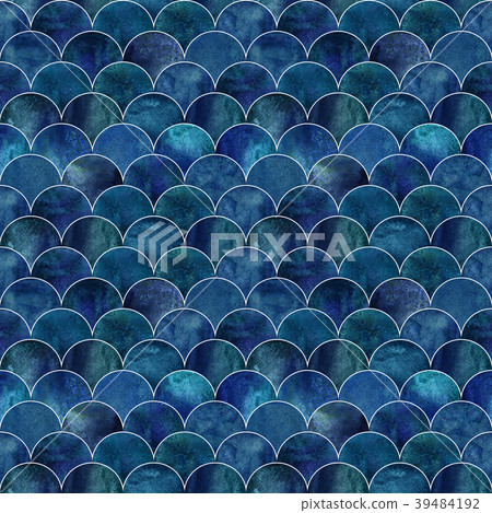 Fish scale wave japanese seamless pattern Fish scale wave japanese seamless pattern 39484192