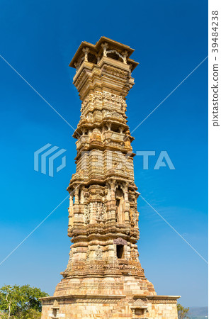 Kirti Stambha Tower at Chittorgarh Fort. UNESCO 39484238