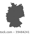 Germany Map of black circle shape on white  39484241