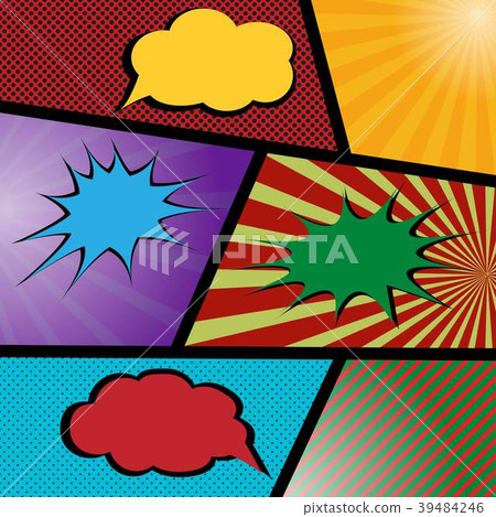 Colorful Pop art comic sale discount promotion 39484246