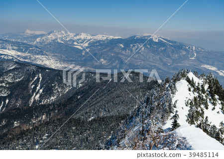 Hon Shirane Mountain seen from the top of Mt. 39485114