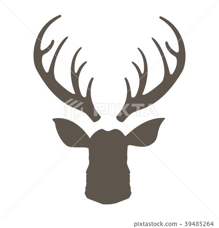 Reindeer with horns vector illustration. Deer Reindeer with horns vector illustration. Deer 39485264