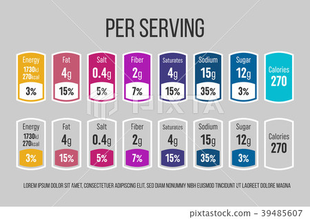 Creative vector illustration of nutrition facts Creative vector illustration of nutrition facts 39485607
