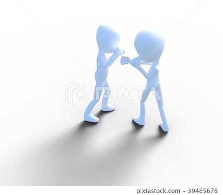 Boxing image perming3DCG illustration material Boxing image perming3DCG illustration material 39485678