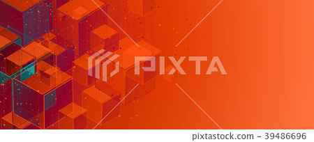 Abstract hexagon background Technology polygonal Abstract hexagon background Technology polygonal 39486696