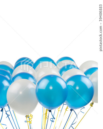 white and blue balloons white and blue balloons 39486883