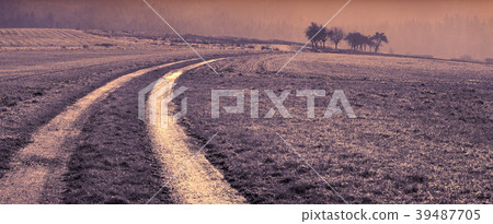 Toned rural landscape view in Bavaria Germany Toned rural landscape view in Bavaria Germany 39487705