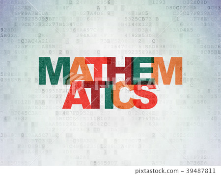 Education concept: Mathematics on Digital Data Education concept: Mathematics on Digital Data 39487811