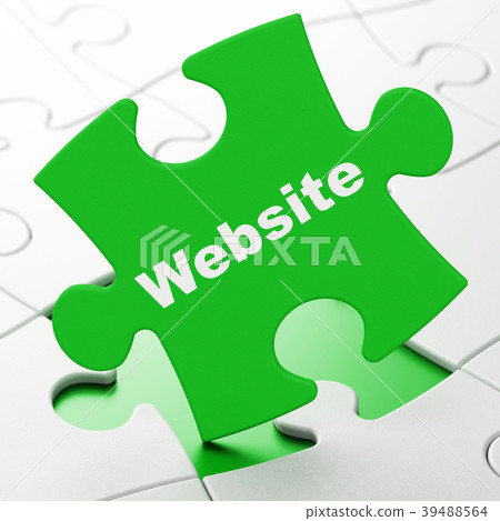 Web design concept: Website on puzzle background Web design concept: Website on puzzle background 39488564