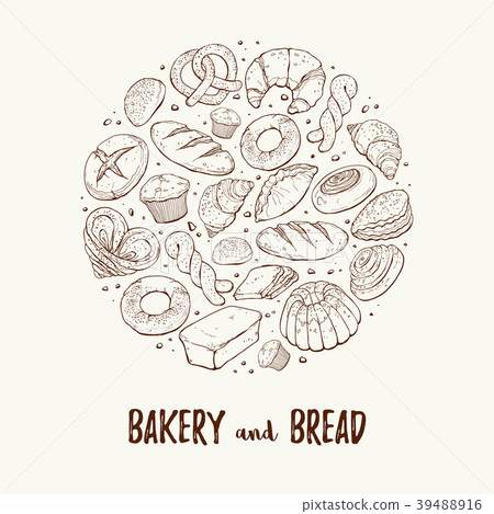 fresh bread circle poster fresh bread circle poster 39488916