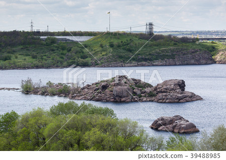 View of hydroelectric power station Dniproges View of hydroelectric power station Dniproges 39488985