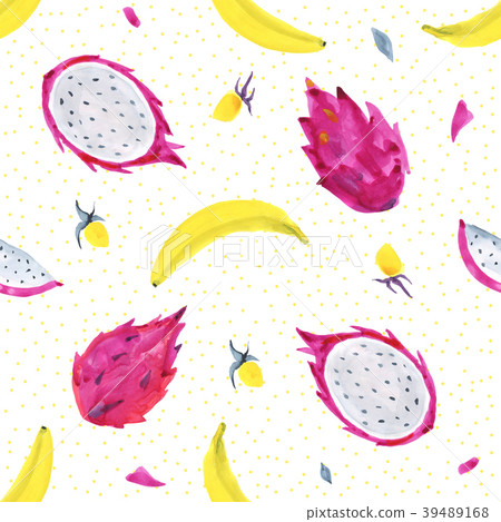 Tropical pattern of exotic fruit. Abstract 39489168