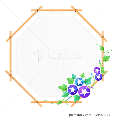Background material _ morning glory (blue series) Background material _ morning glory (blue series) 39489274