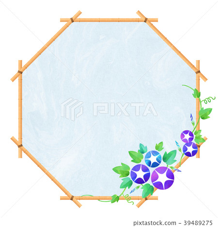Background material _ morning glory (blue series) Background material _ morning glory (blue series) 39489275