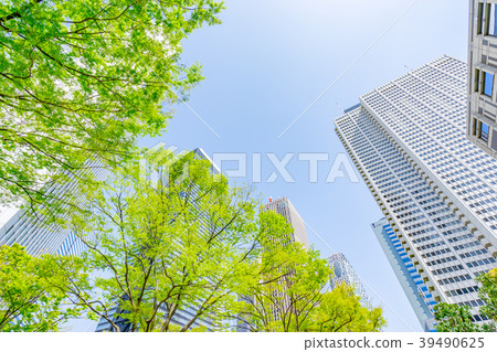 [東京]新鮮的綠色城市景觀 39490625