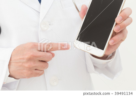 Smartphone and doctor Smartphone and doctor 39491134