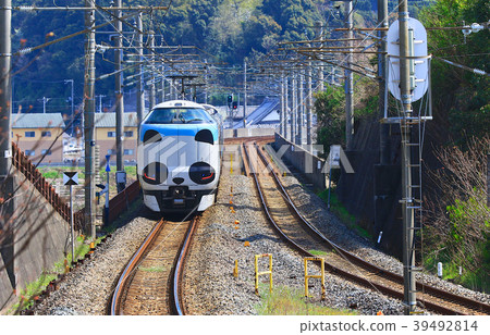 Panda Kuroshio No. JR 287 Panda face Express Train Kuroshio 51 Panda Kuroshio No. JR 287 Panda face Express Train Kuroshio 51 39492814