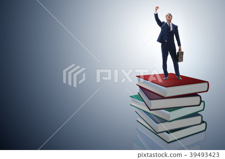 Businessman in executive education concept Businessman in executive education concept 39493423